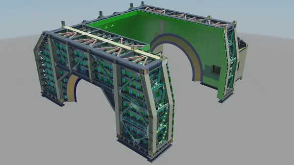 Dog house 3D model rendering